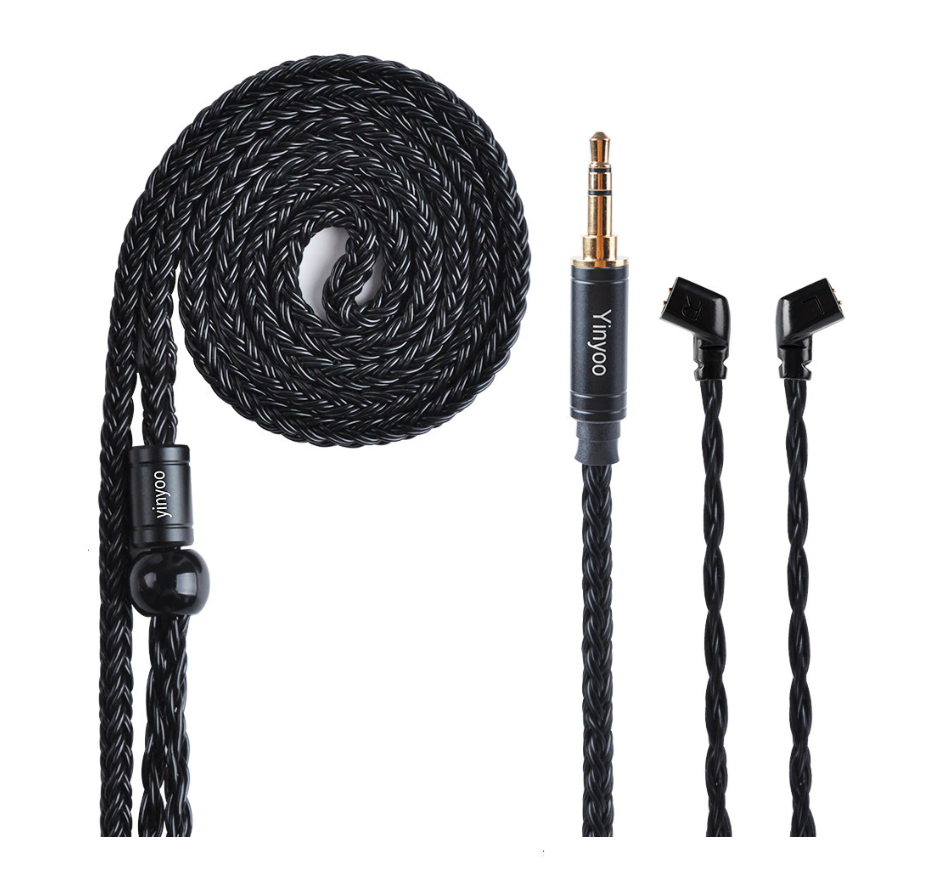 Yinyoo 16 rdzeń posrebrzany kabel 2.5/3.5/4.4mm kabel zbalansowany z MMCX/2PIN/QDC dla KZ ASX ZAX ZSX BLON BL-01 BL-03 CCA CA16