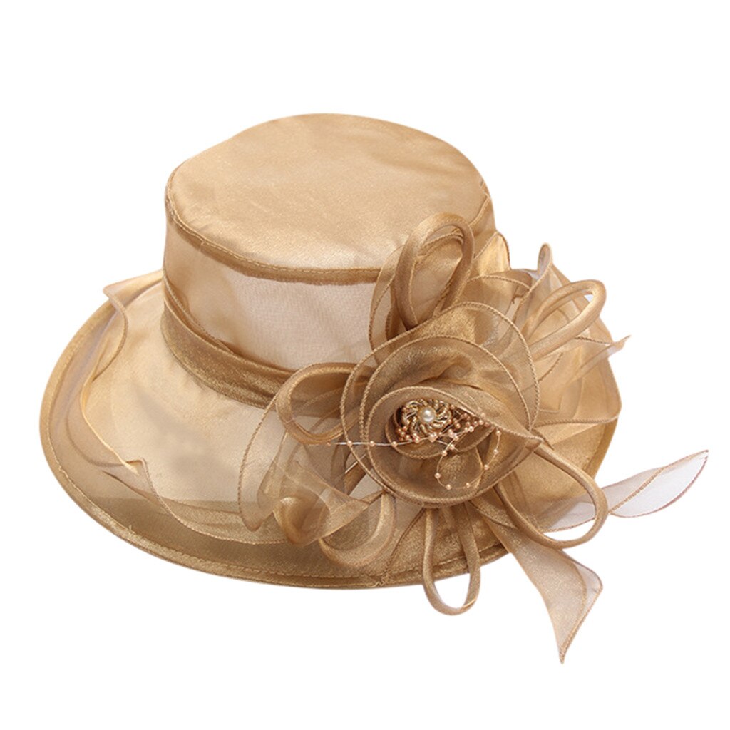 Pink Brides Hats Church Kentucky Daily Cap Fascinator Bridal Tea Party Wedding Hat Ladies Womens Hat: Khaki