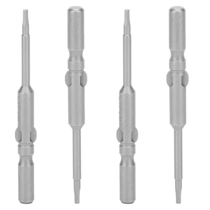 Magnetic Head Screwdriver Bits 5mm Shank Screwdriver Bits High Temperature Quenching for Factory Repair Shop Industry Home