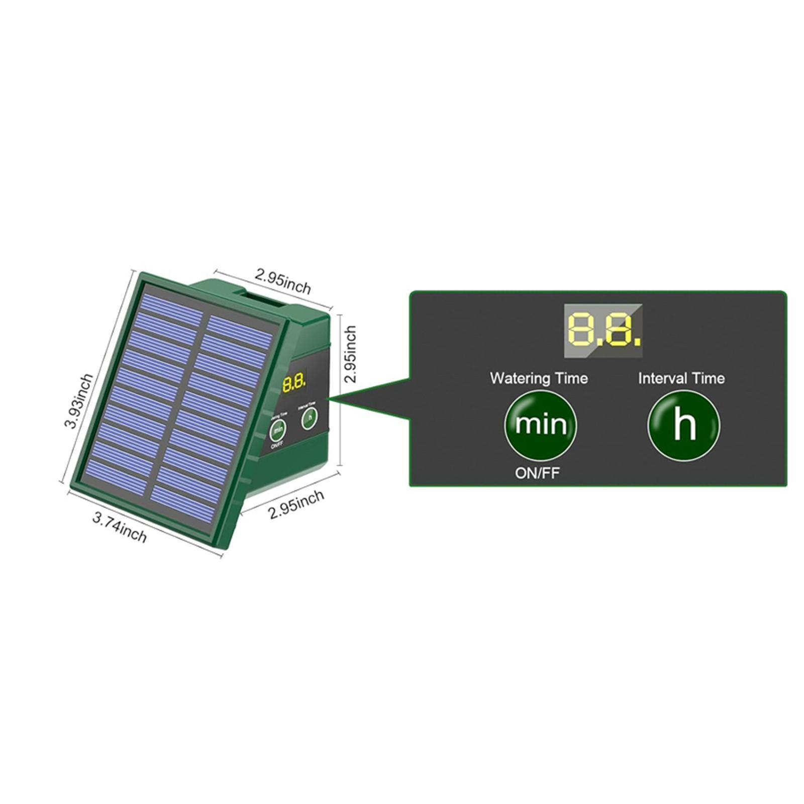 Kit de sistema de riego por goteo Solar, maceta para jardín, planta de interior, antisifón, dispositivo de autorriego automático para plantas, bebedero con manguera