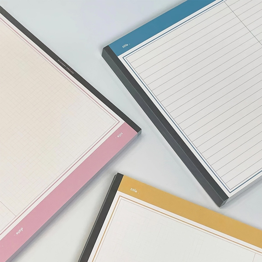 1 stuk schrijfboekje voor studenten, gevoerd/leeg notitieboekje, afneembaar notitieboekje voor studenten, notitieboekje van 30 pagina's - Kantoor