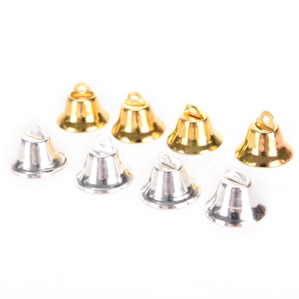 10Pcs Metal Bells Kleine Bell Sieraden Ornamenten Kerst Decoratie Hangers Diy Kerstboom Bells Navidad