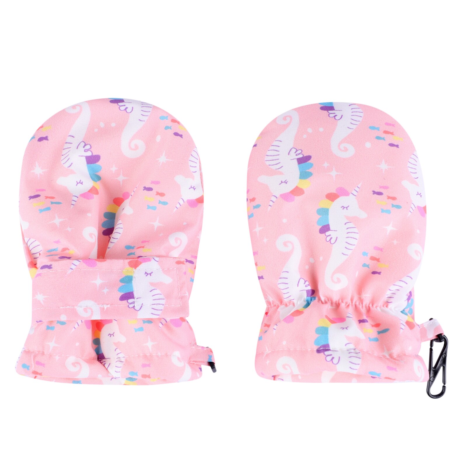 CYSINCOS Winter Children Print Cartoon Thickening Ski Gloves Kids Windproof Waterproof Non-slip Long-sleeved Mittens: Color 3 L(4-6years)