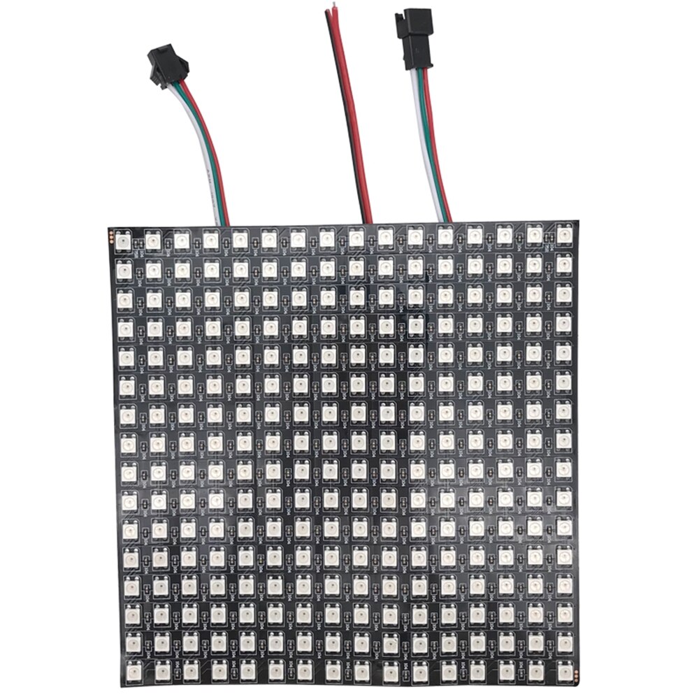 WS2812b 8x32 16x16 8x8 Pixels 256Led Flexible Mini Led Matrix Digital Individually Addressable Led Module Panel Flexible: 16X16 Pixels
