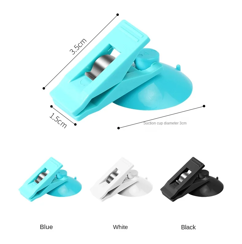 1 paar auto-interieur raam clip mount zwarte zuignap clip plastic sucker verwijderbare houder voor zonnescherm gordijn handdoek ticket