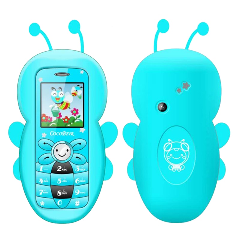 Mini Cute Cartoon Bar Phone Dual Sim Card Mobile Phone Bluetooth Student Child Cellphone With Camera