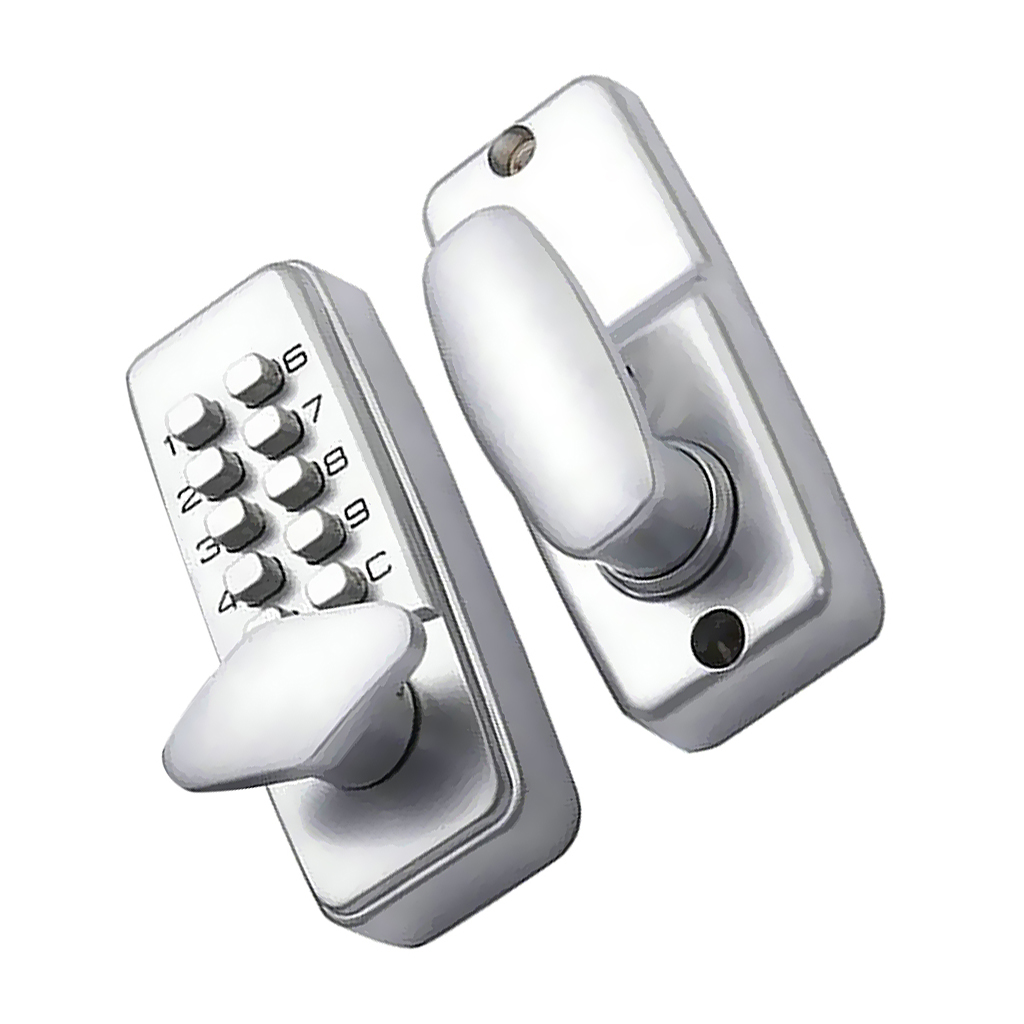 Digital Keypad Entry Code Combination Keyless Setting Lock for Door - Located On Door Knob Stylish Compact High Security