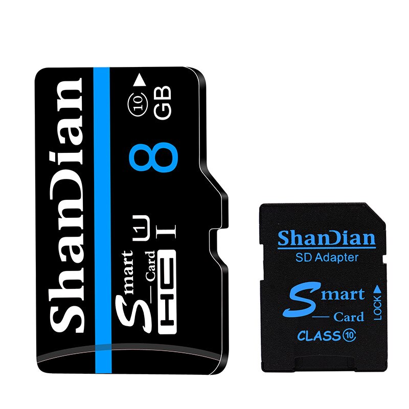 SHANDIAN Micro SD Card Memory Card 32GB cartao de memoria Class 10 64GB carte memory 16gb 8GB TF Card 16GB: 8GB