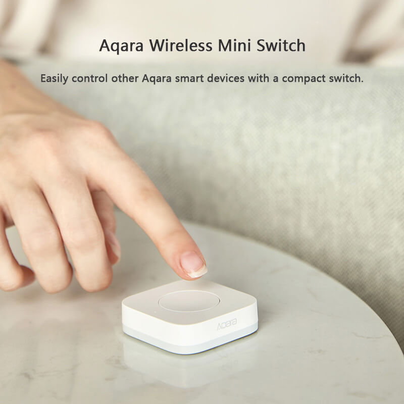 Aqara Draadloze Mini Schakelaar Zigbee Sensor Een Sleutel Controle Knop Slimme Afstandsbediening Domotica Voor Homekit Xiaomi Mi Thuis
