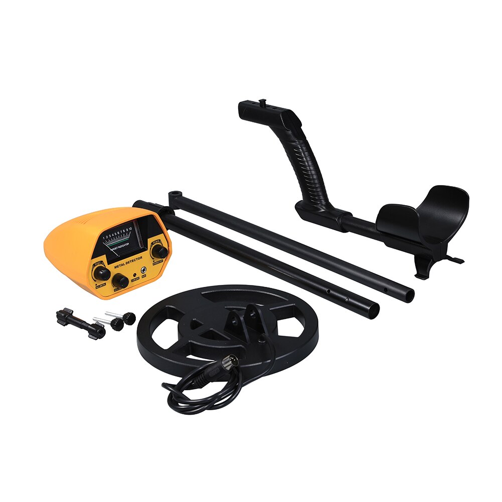 GTX5030 adultes fonction de disque avec bobine étanche or Digger LCD affichage détecteur de métaux Portable tige réglable: Jaune