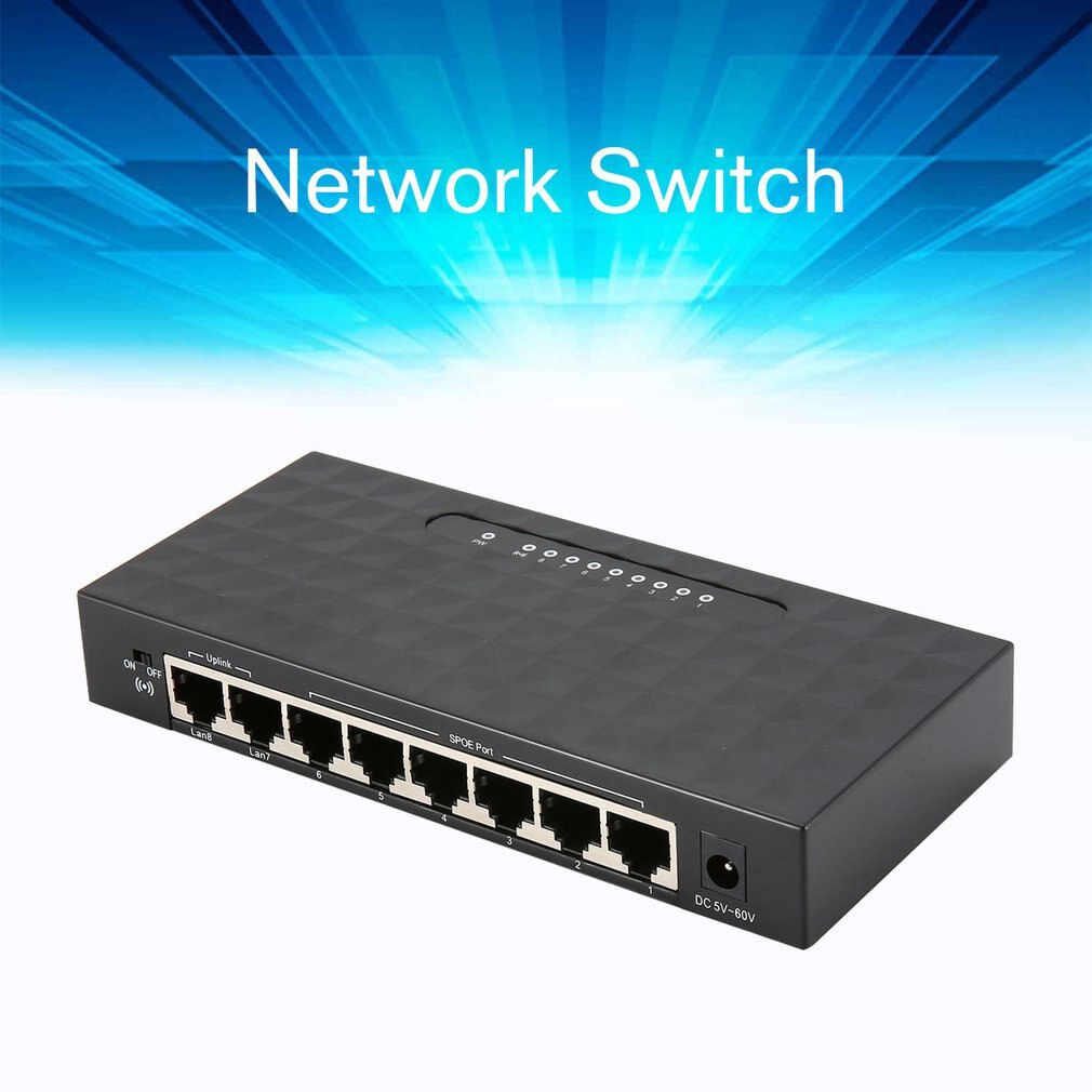 8 Port 100Mbps Switch SPOE Fast Power Over Ethernet Switch SPOE Network Smart Switch Supplier