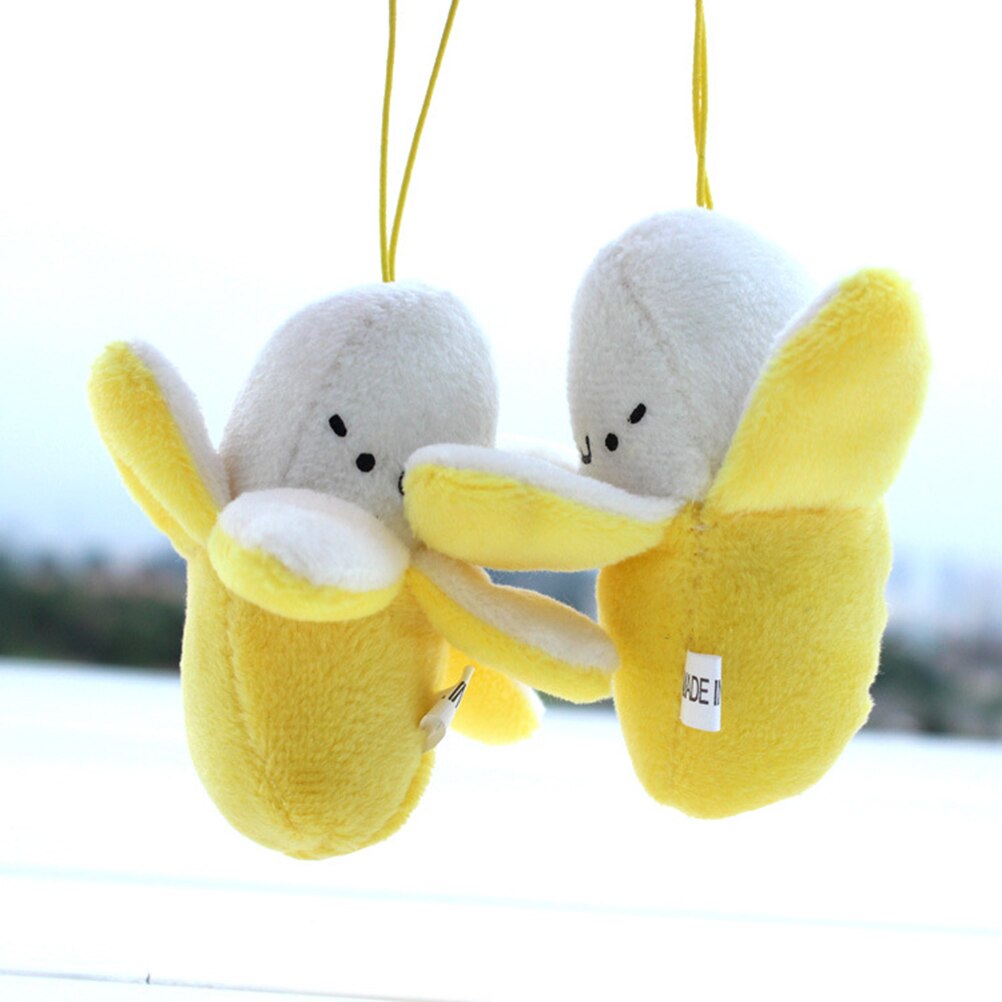 Leuke Mobiele Telefoon Decoratie Accessoires Mobiele Telefoon Gevild Banana Pluchen Pop Mobiele Telefoon Strap Charm Telefoon Strap Hanger