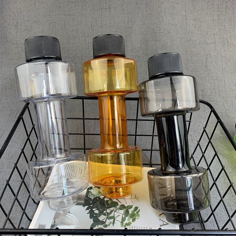 Mancuernas de agua de culturismo Unisex, pesas ajustables, botella de agua de 550ml, portátil a prueba de fugas, mancuerna de Fitness