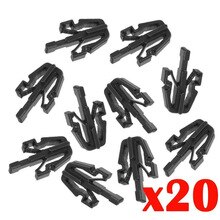 20 Pcs Voor Chevy Gmc Colorado Canyon Grille Retainer Clips 2004-12 Zwart Plastic Materiaal