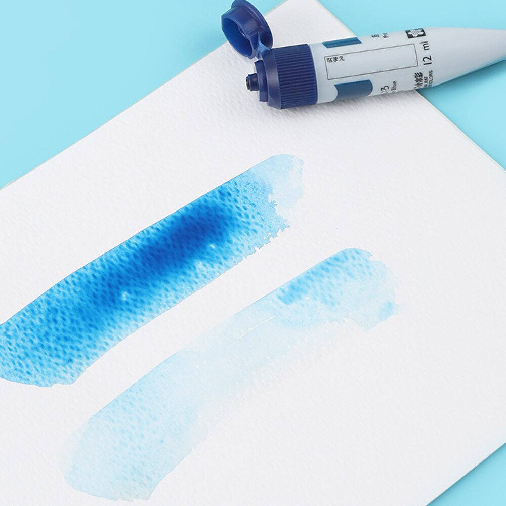 Peinture à l'aquarelle translucide SAKURA du japon, Tube de 12/18/24 couleurs, ensemble de peinture à l'aquarelle peinte à la main pour étudiants, fournitures scolaires