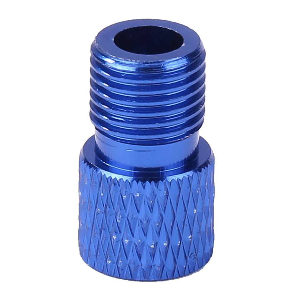 Bike Schrader Valve Adapter Portable Fixed Gear MTB Bike Presta to Schrader Valve Adapter Cycling Tire Tube Tools: Blue