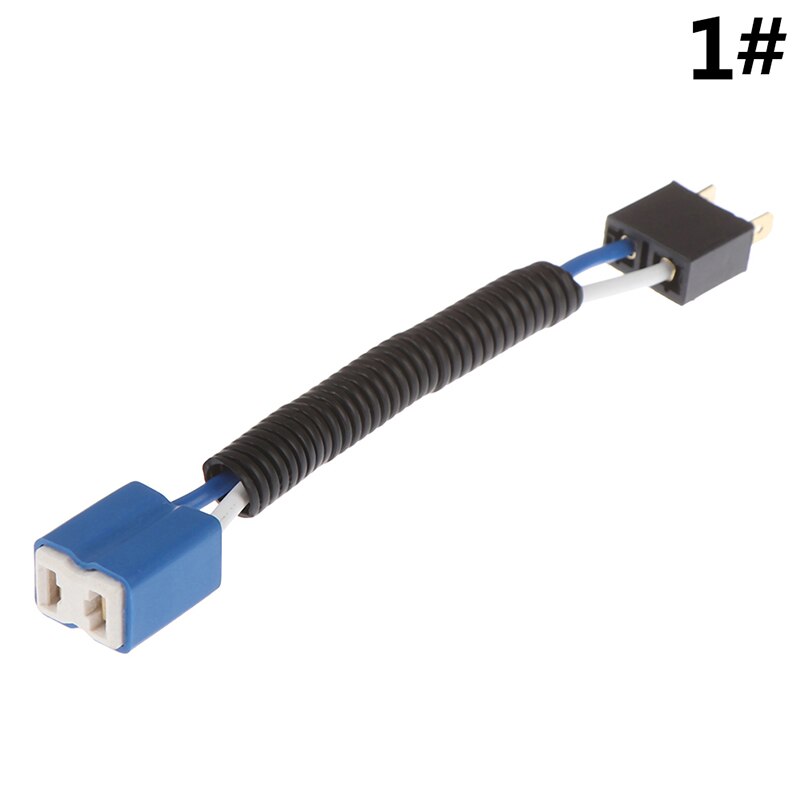 1 stuk huxuan  h7 koplamp keramische lamphouder verlengstuk autodraad halogeenadapter fitting lampconnector: A