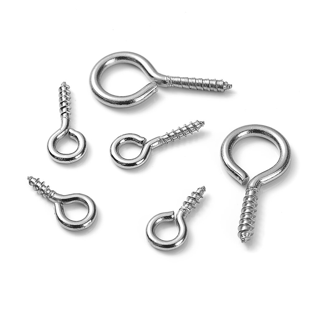 50 Stuks Kleine Tiny Mini Eye Pins Haken Oogjes Schroefdraad Sluitingen Haken Sieraden Bevindingen Voor Maken Diy Materiaal Levert