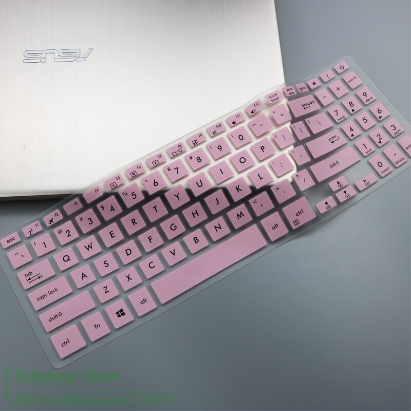 For Asus VivoBook 15 X507 X507MA X507M X507AU x507ua X507U Y5000U YX560UD X560U X560 X560UD Laptop Keyboard Cover Skin Protector: pink