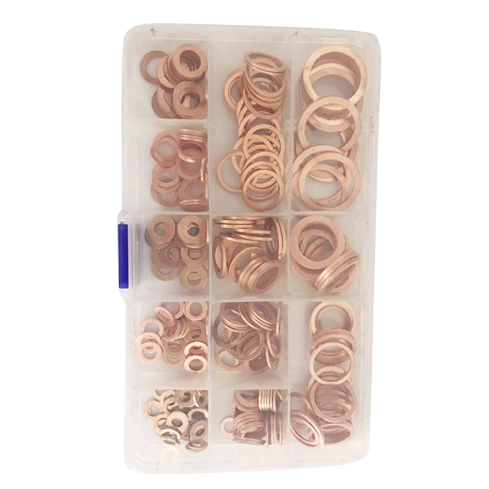 Pakker Ringen 300 Stuks Koperen Ringen Assortiment Afdichting Ri... – Vicedeal