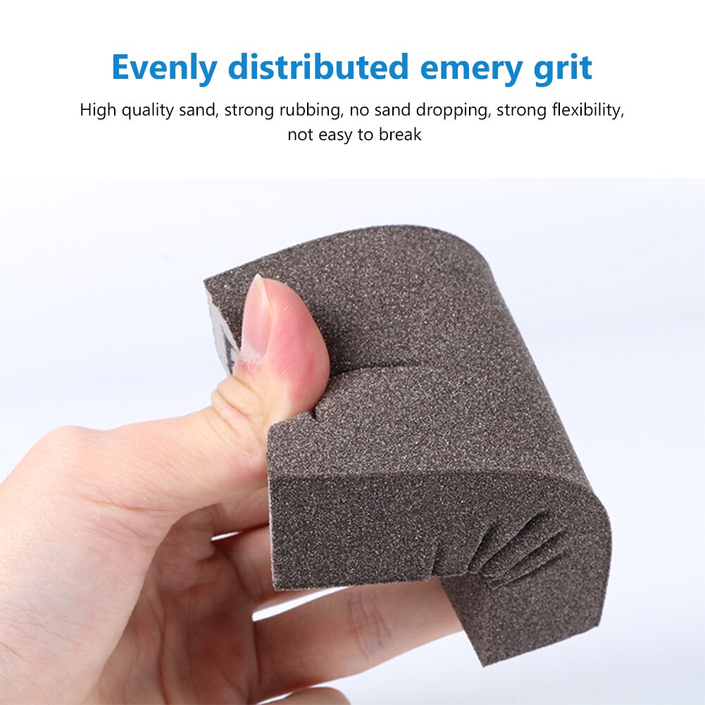 Sanding Sponges Sanding Blocks Sponge Sand Block Polishing Wood Furniture Metal Derusting Polishing Sandpaper Washable