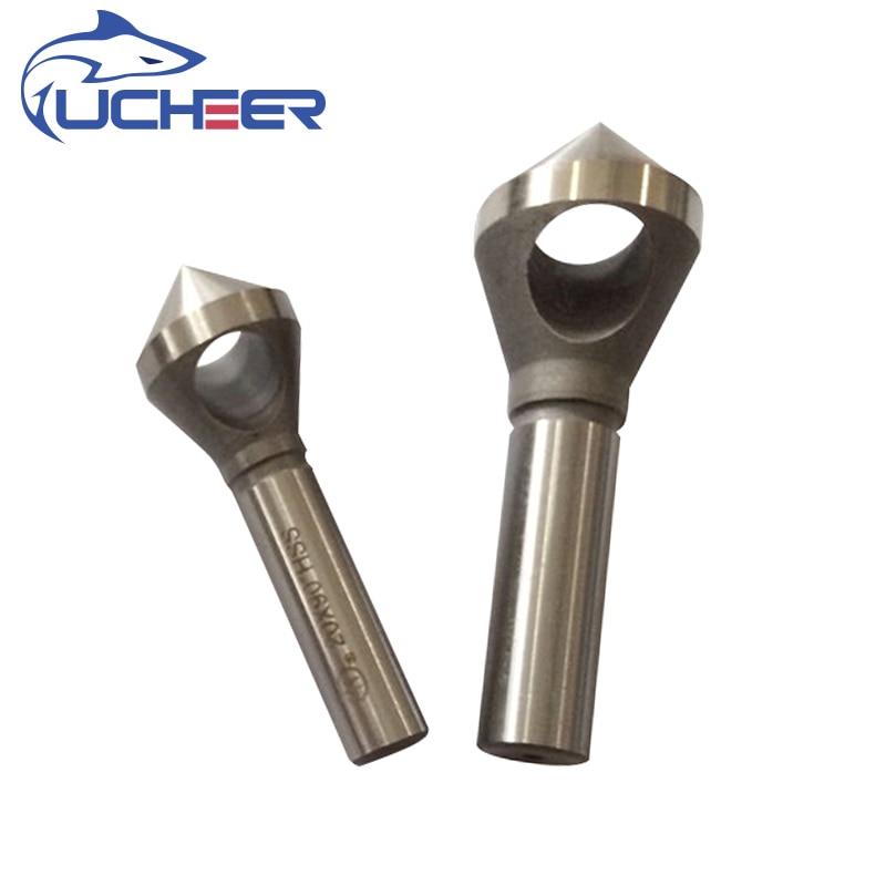 Ucheer 1 stuks interne spaan ronde gat afschuinfrees verzinkboor afschuinfrees kopfrees boor