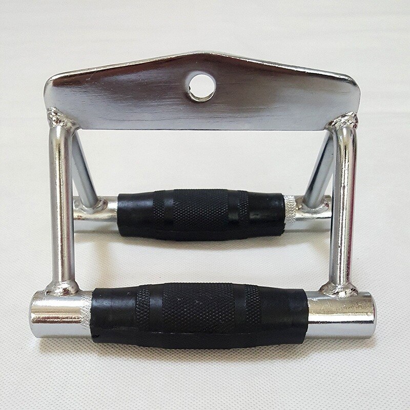 Non-slip Gym V Handle Cable Attachment Seated Row trainer Chinning Bar Fitness Equipment Double Row Close Grip Lat Bar