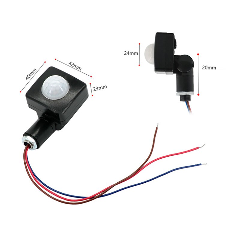 Adjustable Mini Human Body Infrared Sensor Ultra-thin Infrared Body Sensor Switch LED Flood Light PIR Motion Sensor