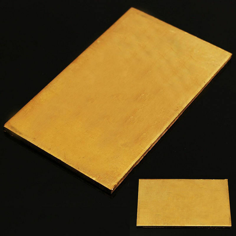 1 pcs Brass Metal Thin Sheet Plate Welding 60x100x3mm Metalworking Craft DIY