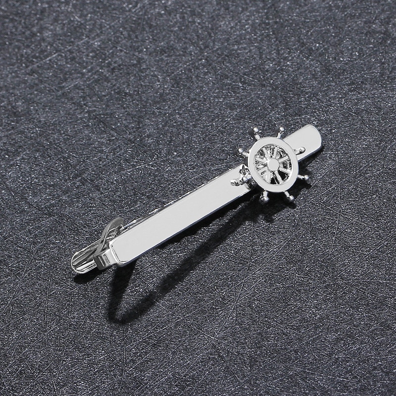 Men's Business Tie Clip Copper Windmill Simple Customization of Individual Character