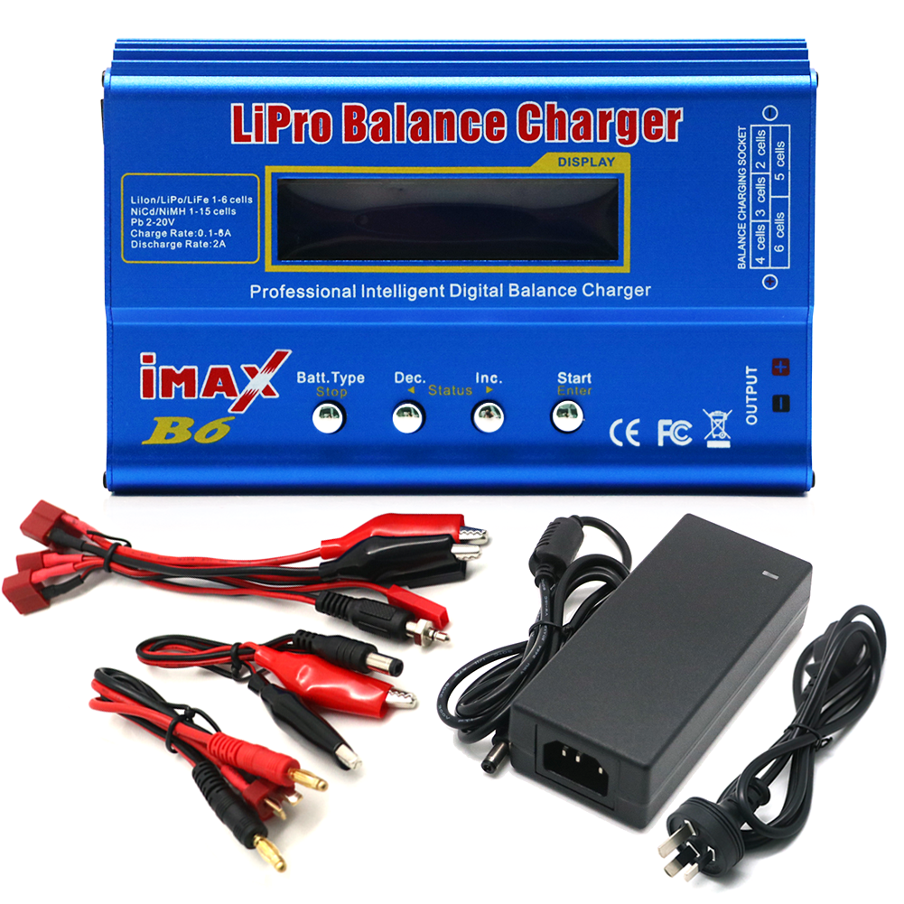 IMAX B6 80W chargeur de batterie Lipo NiMh Li-ion ni-cd numérique Lipro Balance chargeur déchargeur AC puissance 12V 5A adaptateur pour voiture Rc
