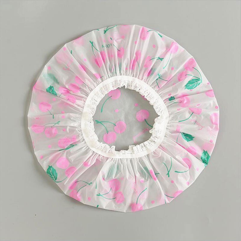 Waterproof Shower Cap Elastic Thicken Bathing Cap Bathing Hat For Women Spa Bathing Hair Salon Bathroom Shower Cap