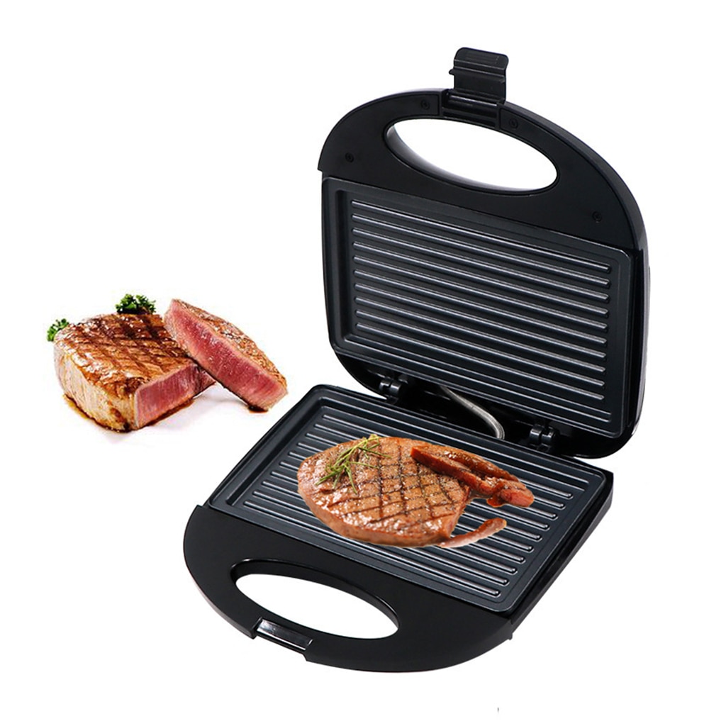 750 W Panini Sandwich Waffle Maker Sandwich Pancake Machine Non-Stick Easy Clean UK Plug