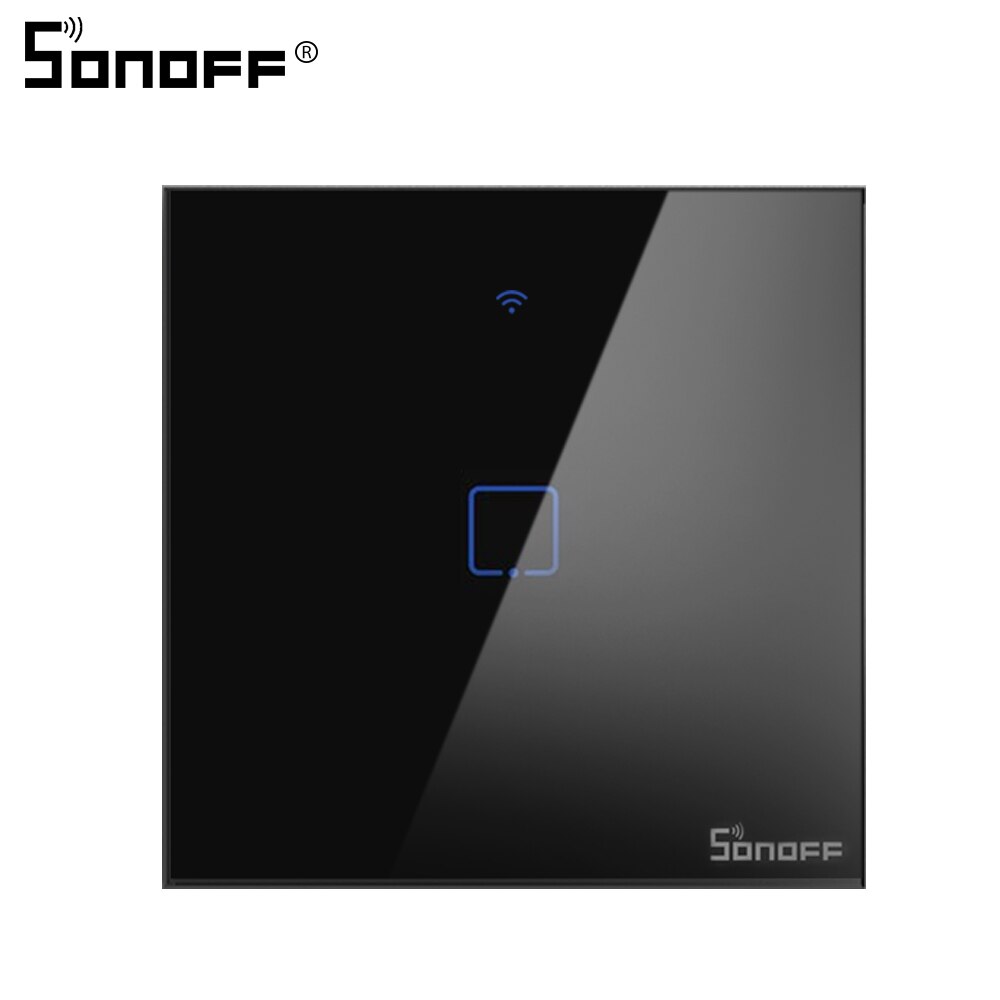 SONOFF T3 Wifi RF inalámbrico 433mhz Control remoto pared Interruptor táctil Panel de luz enchufe EU/UK 1/ soporte de 2/3 bandas Google Home Alexa