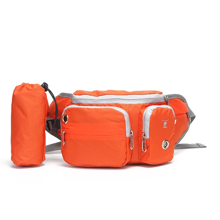 Multifunktionel løbende taske hundetræning talje taske rejser sport pet taske bære snacks skraldetaske til hundesnor: Orange
