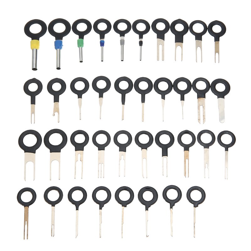 38Pcs Auto Terminal Removal Tool Draad Plug Connector Extractor Puller Release Pin Kit Auto Reparatie Accessoires