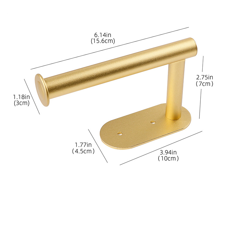 Bad zubehör Handtuch halter Roségold Papier handtuch Ring Raum Aluminium Bad Hardware Chrom Schwarz Gold: Licht Grau