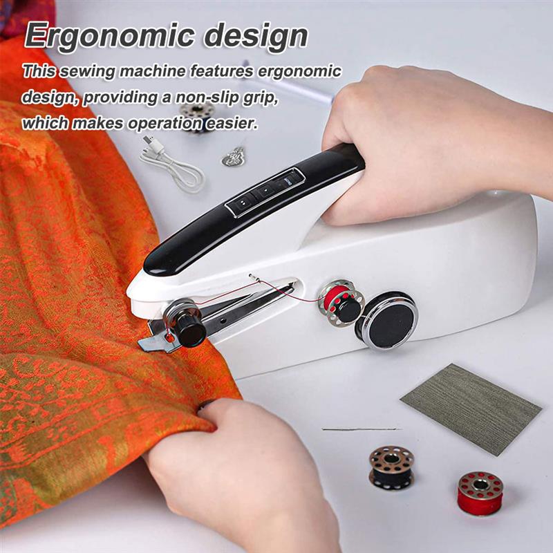 Handheld Sewing Machine Battery Powered Electric USB Quick Stitching Home Needlework DIY Electric Sewing Machine Stitch Set
