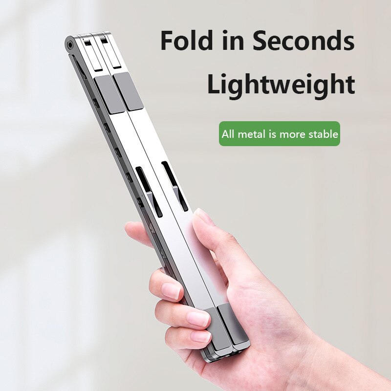 Laptop Holder For MacBook IPad Air Pro Notebook Foldable Aluminium Alloy Stand Bracket Support 15 Inch PC Notebook In Stock