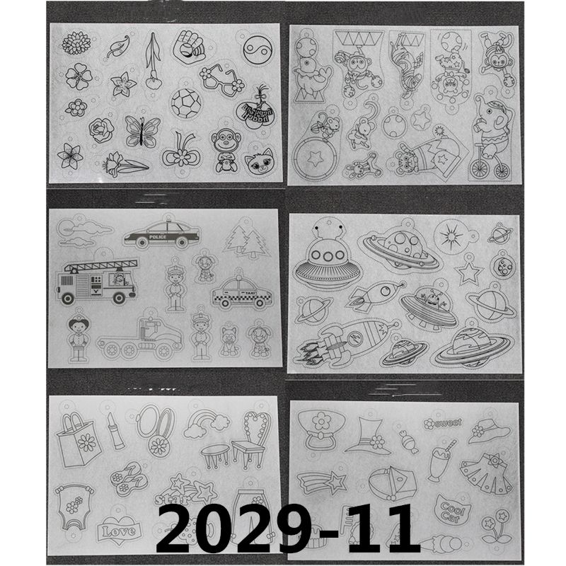 . Heat Shrink Plastic Sheet Kit,Heat Shrinky Sheets Pack