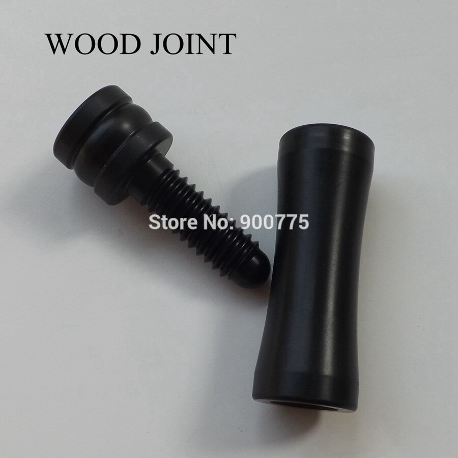 French Billiard Stick Joint Protectors Black Wood Joint Caps For Carom cue 2 sets(2 Female+2 male)