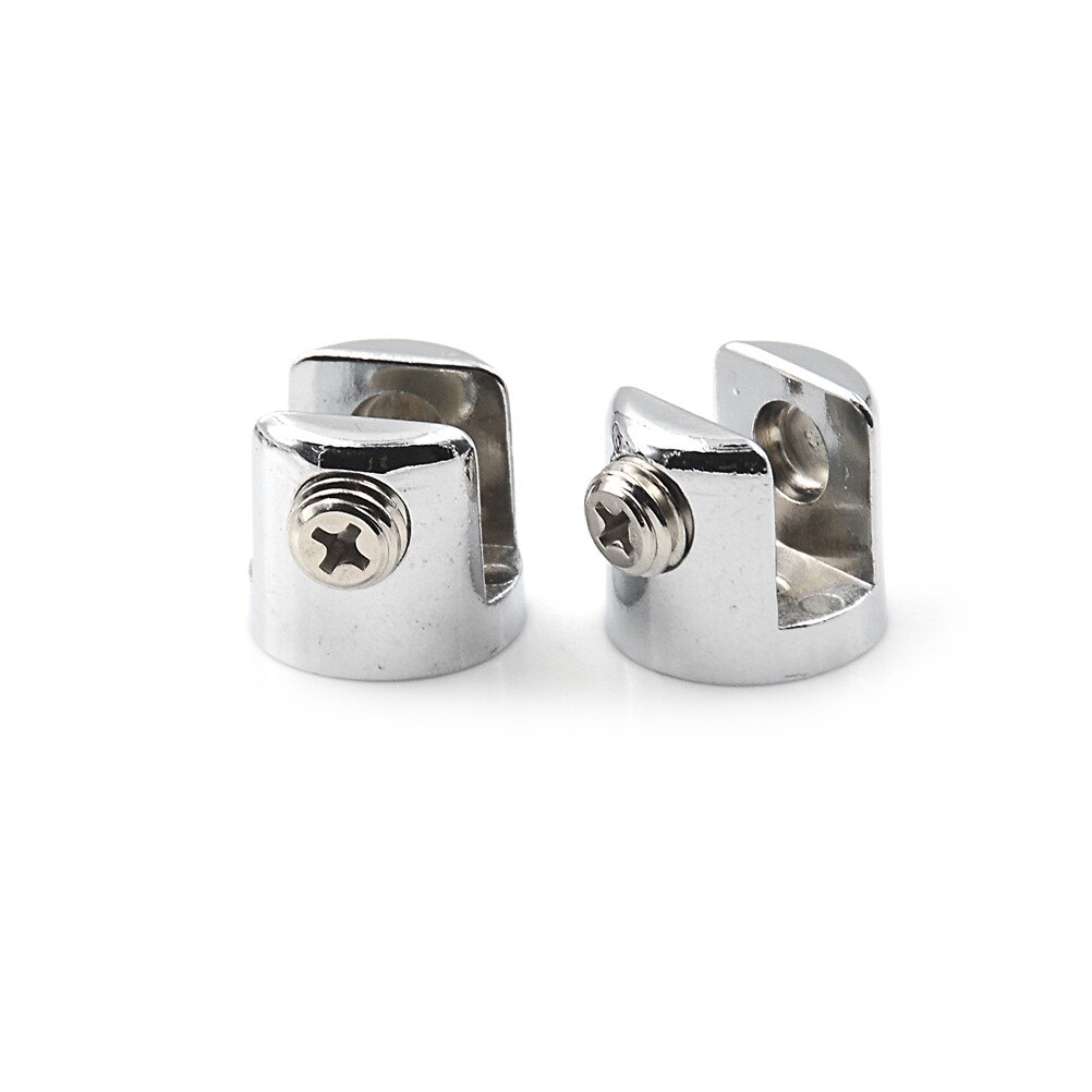 4Stck Glas Klammern Verchromt Zink-legierung 6mm-8mm Einstellbare Schraube Für passen Meisten Glas Klammern