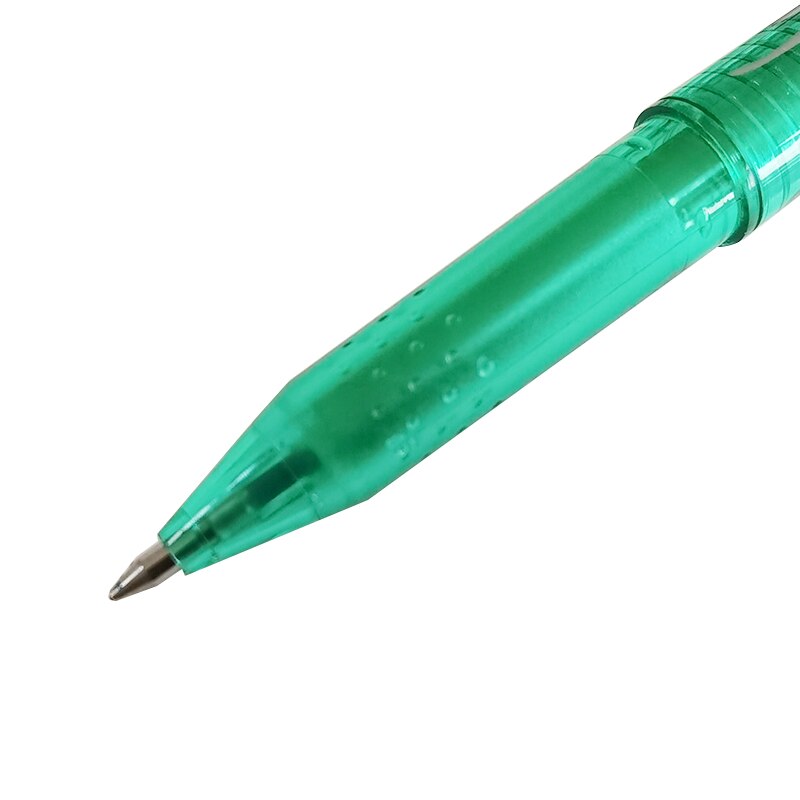 16 Pcs Gel pen office school magic erasable pen refill 0.5mm pole pen mixed color ink school student office stationery pen: Green 16 Pcs