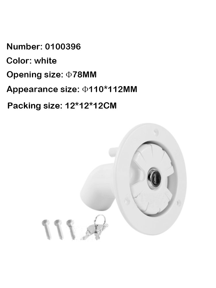 Hotbath Glijstang - 90cm - geïntegreerde waterinlaat - rond - ABS