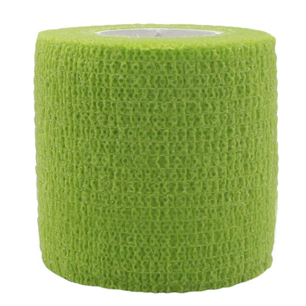 Fitness Team Sports Protection Elastic Bandage Color Nonwoven Fabric Self-Adhesive Elastic Bandage: Green / S