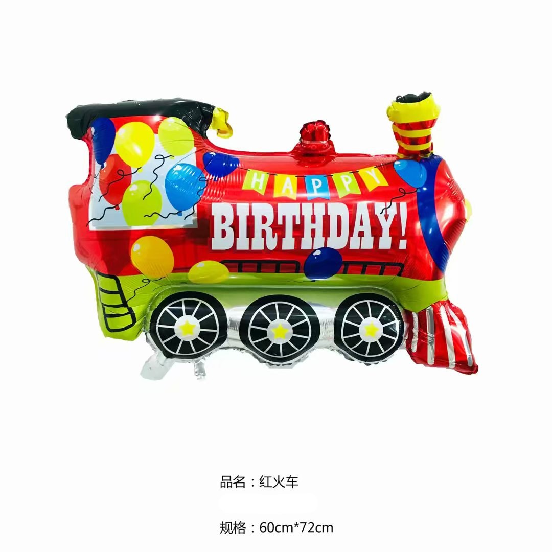 Cartoon Auto Ballon Engineering Fahrzeug Bagger Kran Gabelstapler truckchildren der geburtstag party dekorationen Spielzeug Ballons: train