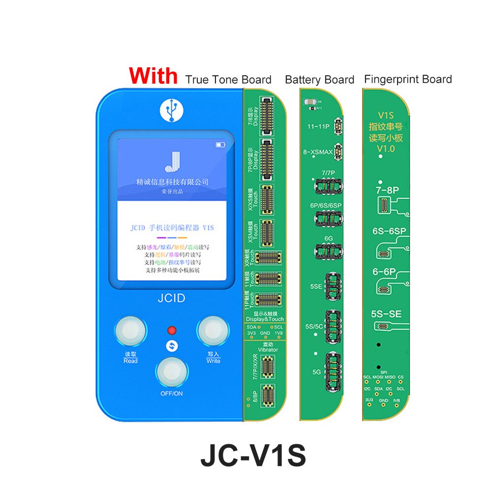 Novo JC-V1S lcd oled incell tela de toque verdadeiro tom reparação chip programador para iphone 8plus x xr xs max 11 11pro 11pro max