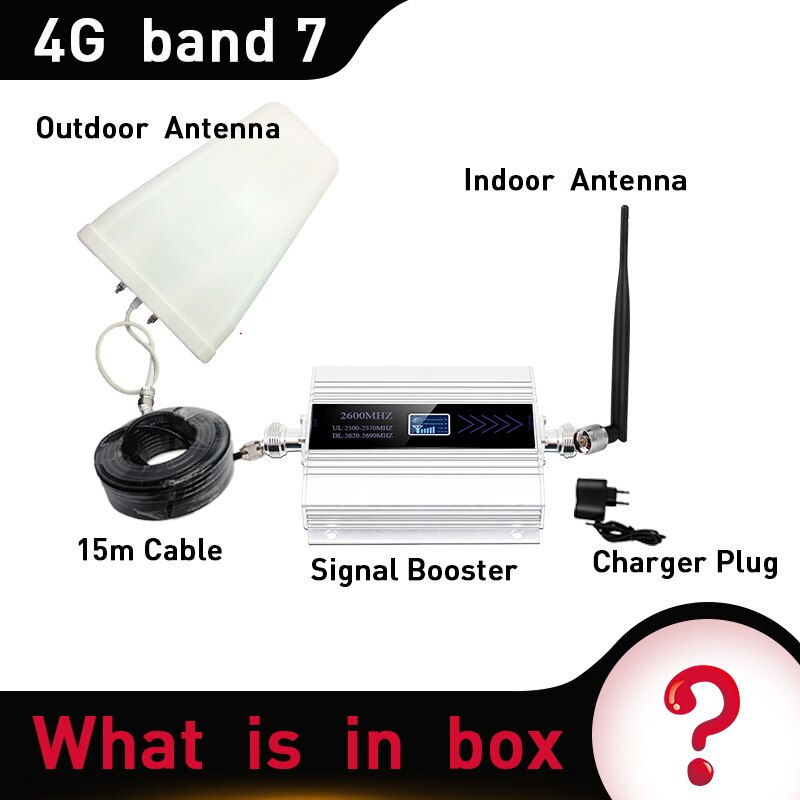 4G LTE 2600MHz Signal Booster - 65dB Gain - 450 sqm Coverage - Outdoor Log Antenna
