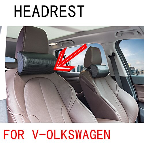 2 uds cuello reposacabezas cojín para coche para Volkswagen VW polo gol golf 4 golf 5 golf 6 golf 7 golf 8 t4 t5