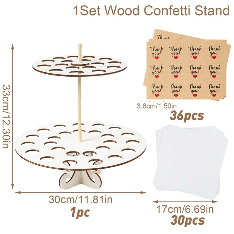 Soporte para conos de confeti de boda, soporte para conos de boda, suministros de decoraciones de boda de papel Kraft, cono de bandeja de confeti: violet